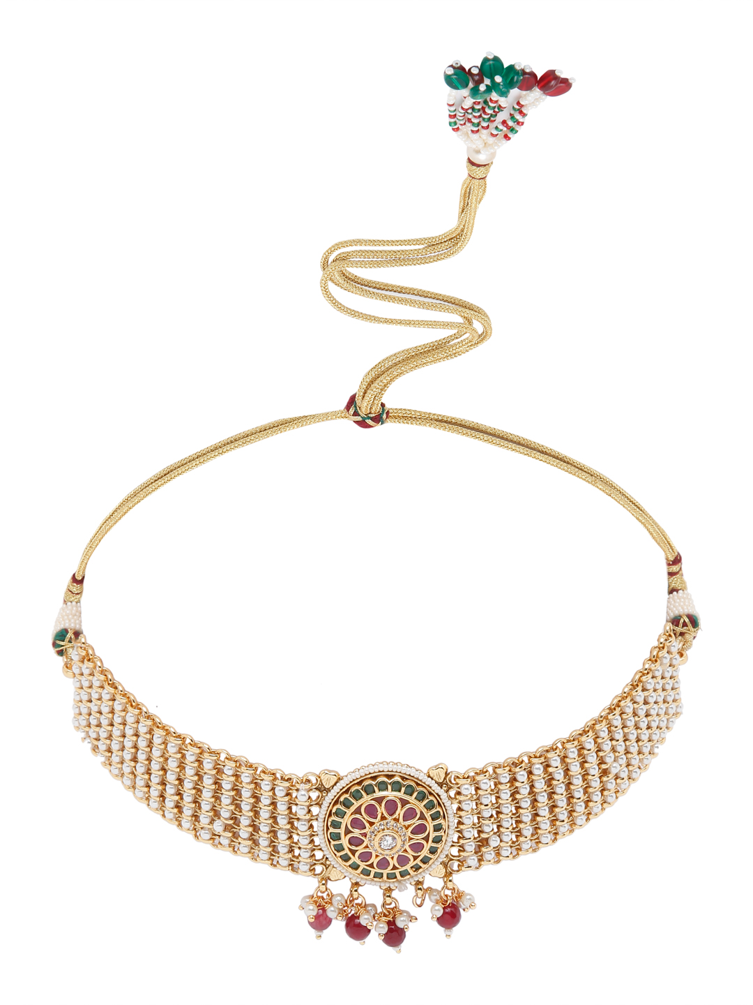 YouBella Jewellery Celebrity Inspired Gold Plated Necklace Jewellery Set for Girls and Women